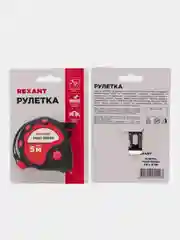 Рулетка измерительная REXANT Профи прорезиненный корпус, 5 м х 19 мм