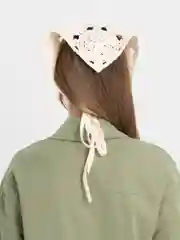 Белый косынка женская, вязаная косынка детская, для девочек