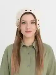 Белый косынка женская, вязаная косынка детская, для девочек