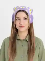 Лавандовый косынка женская, вязаная косынка детская, для девочек