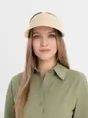 Бежевый бейсболка кепка женский козырек от солнца