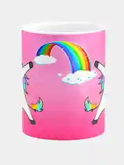 Кружка керамическая Единорог Радуга