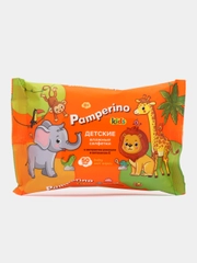 Влажные салфетки детские Pamperino, компактная упаковка, 50 штук