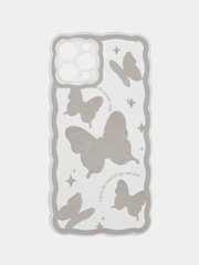Чехол для iPhone (Айфон)  11, 12, 13, 14, 15, Pro,  Pro Max, силиконовый с бабочками