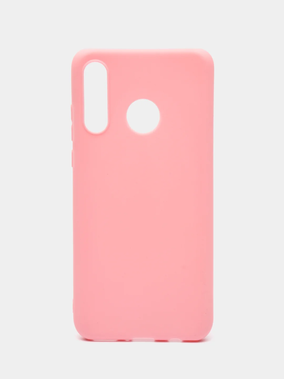Розовый яркий силиконовый чехол для Huawei P30 Lite