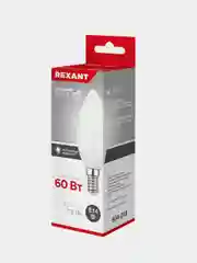 Лампа светодиодная REXANT Свеча, CN, 7,5Вт, E14, 713Лм, 4000K