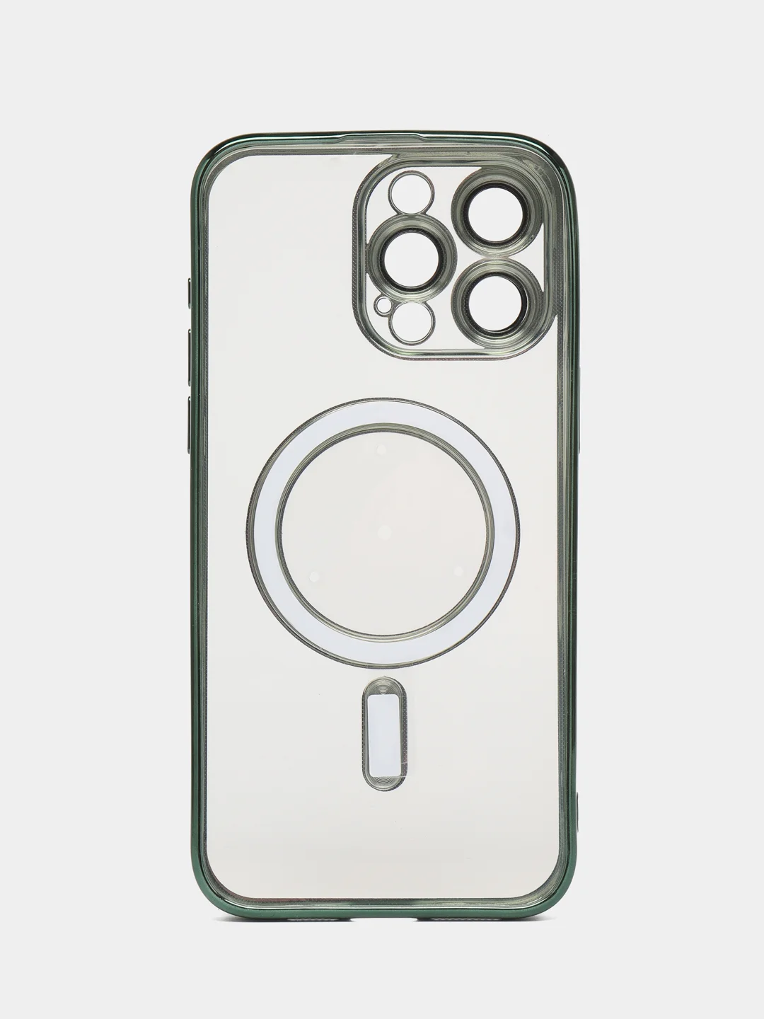 Зеленый противоударный чехол на iPhone 15 ProMax