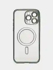 Зеленый противоударный чехол на iPhone 15 ProMax