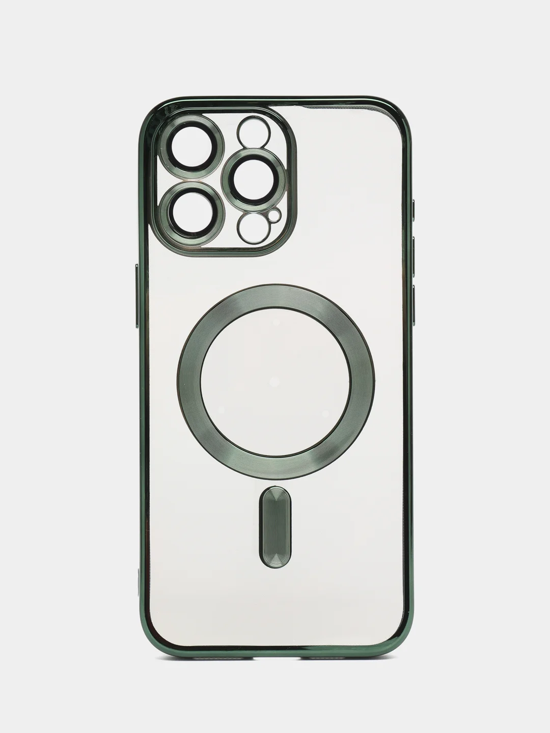Зеленый противоударный чехол на iPhone 15 ProMax
