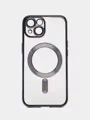 Фиолетовый противоударный чехол на iPhone 15 со встроенным магнитным креплением MagSafe
