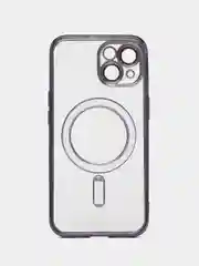 Фиолетовый противоударный чехол на iPhone 15 со встроенным магнитным креплением MagSafe