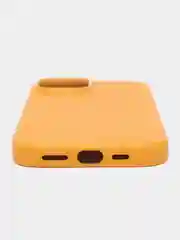 Желтый кожаный чехол для iPhone 15 Leather Case с MagSafe