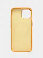 Желтый кожаный чехол для iPhone 15 Leather Case с MagSafe