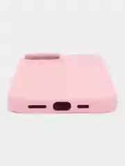 Розовый кожаный чехол для iPhone 15 Leather Case с MagSafe