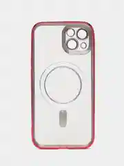 Красный противоударный чехол на iPhone 13 со встроенным магнитным креплением MagSafe