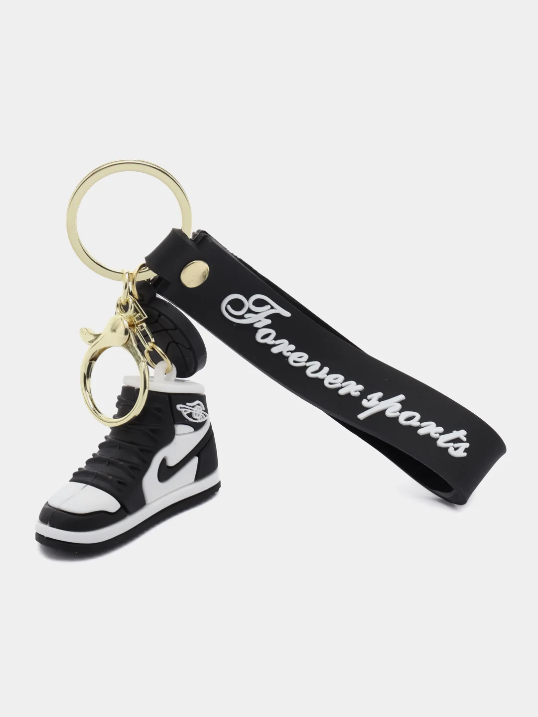 Черный брелок для ключей, кроссовок, Sneakers, черный, желтый, красный, джокер, жираф, беззубик, зебра