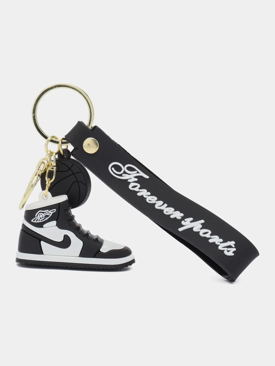 Черный брелок для ключей, кроссовок, Sneakers, черный, желтый, красный, джокер, жираф, беззубик, зебра