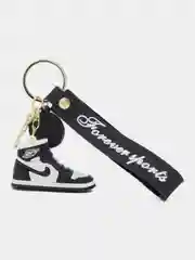 Черный брелок для ключей, кроссовок, Sneakers, черный, желтый, красный, джокер, жираф, беззубик, зебра