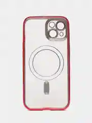 Красный противоударный чехол на iPhone 14 со встроенным магнитным креплением MagSafe
