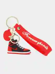 Красный брелок для ключей, кроссовок, Sneakers, черный, желтый, красный, джокер, жираф, беззубик, зебра