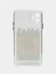 Белый чехол для айфон (iPhone) 11 12 13 14 15 Pro Max , XR силиконовый, принт GTA, ГТА