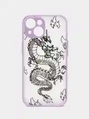 Сиреневый чехол на iPhone (Айфон) 11/13/14/15/X/XR/7/8 Plus/SE2/XS Max/12 Pro Max про макс