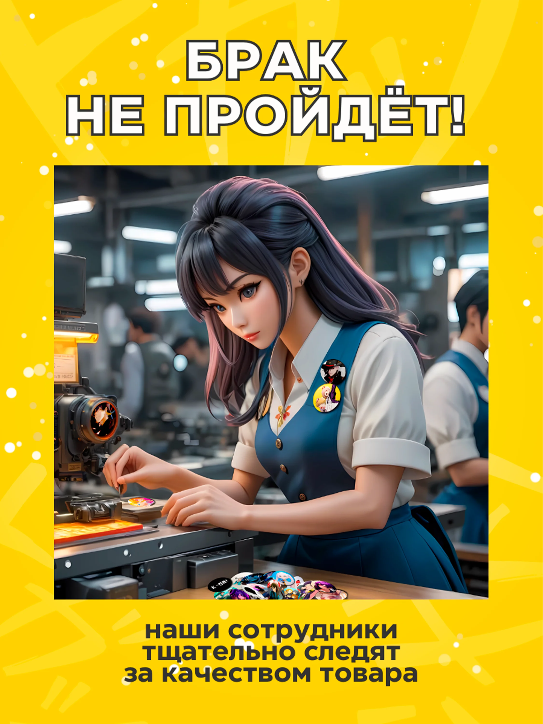 Набор аниме значков