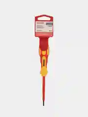 Отвертка шлицевая диэлектрическая REXANT, SL3х75мм, до 1000В, двухкомпонентная рукоятка