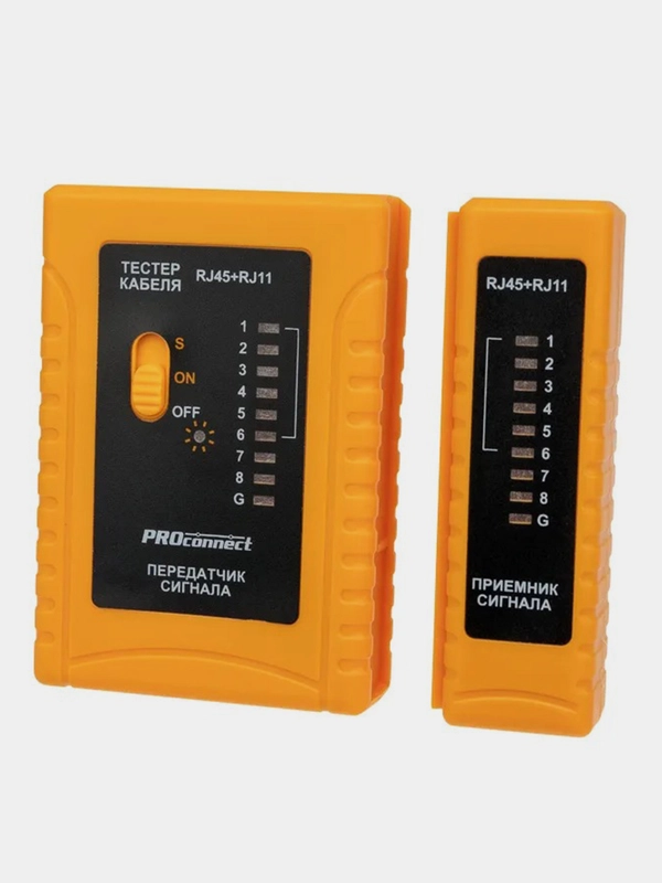 Тестер Кабеля REXANT PROconnect - 468, RJ-45+RJ-11 (HT-C004)