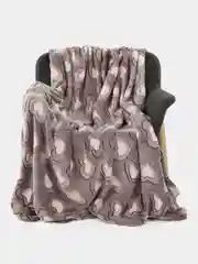 Бордовый плед-одеяло, 200 х 180 см