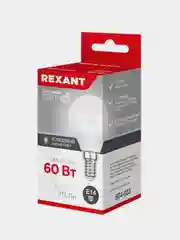 Лампа светодиодная REXANT Шарик (GL), 7,5 Вт, E14, 713 Лм, 4000 K