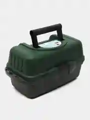 Ящик рыболовный двухполочный, зеленый, с подъемными полками