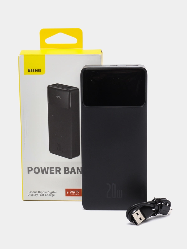 Внешний аккумулятор Baseus Bipow Digital Display 20000mAh, 20W