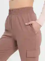 Бежевый меланж брюки женские карго, Lilians