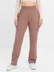 Бежевый меланж брюки женские карго, Lilians