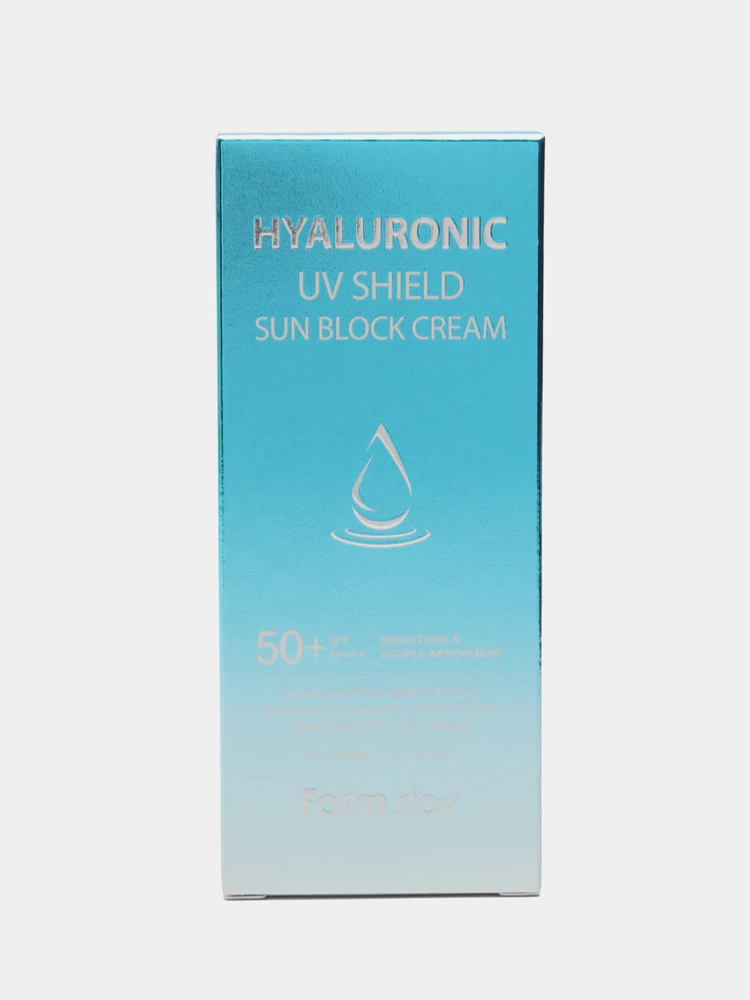 Солнцезащитный крем для лица с гиалуроновой кислотой Farm Stay Hyaluronic SRF 50+++ .70g