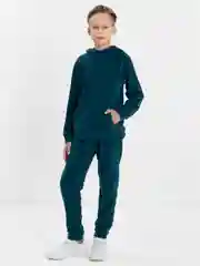 Тёмно-бирюзовый костюм для мальчика, для девочки Утенок, флисовый