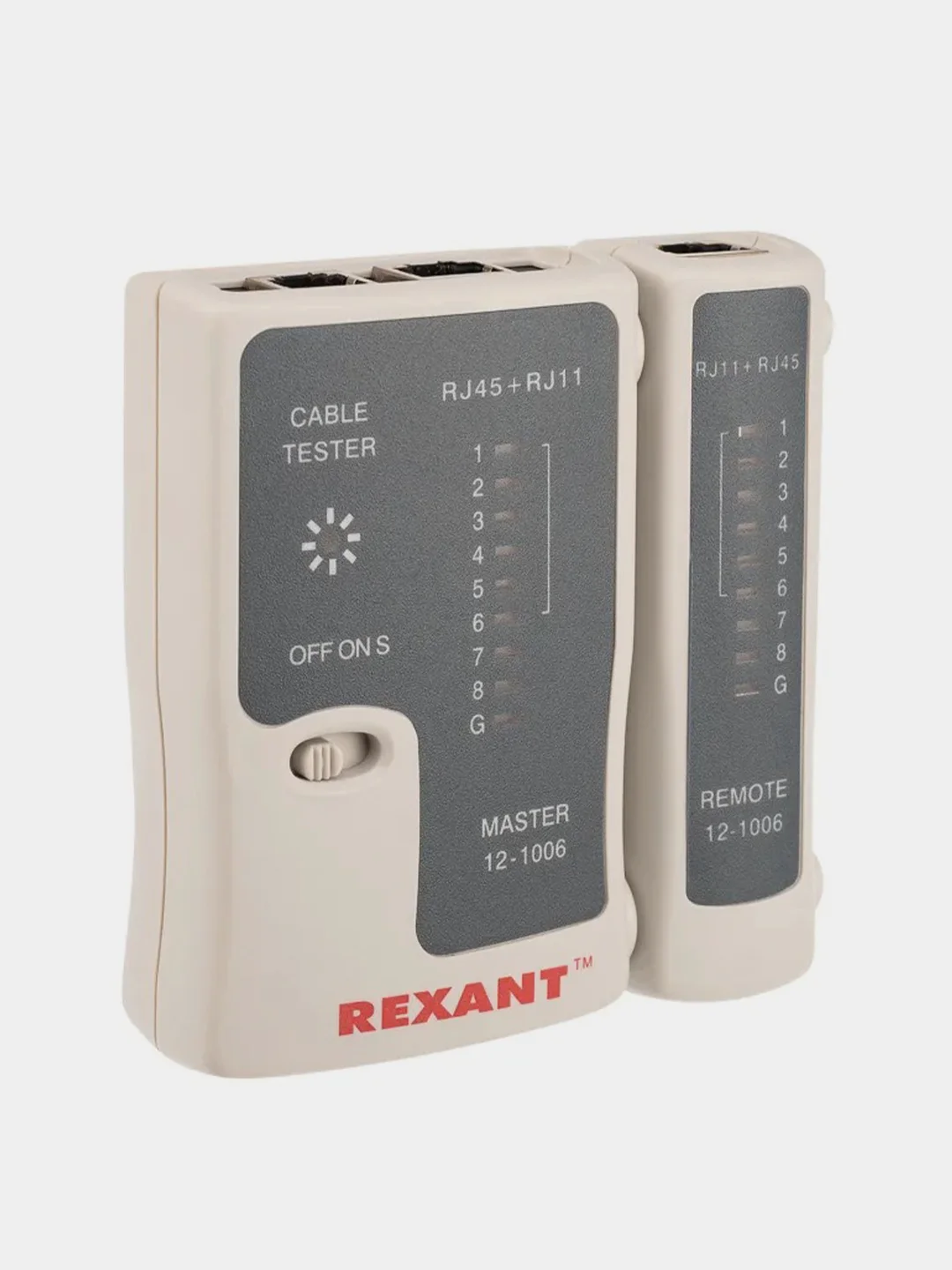 Тестер кабеля REXANT, RJ-45+RJ-11, HT-C004, TL-468
