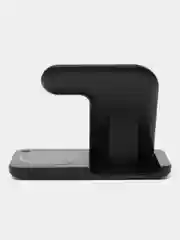 Черный беспроводная зарядка 3 в 1, для iPhone, iWatch, AirPods, Android