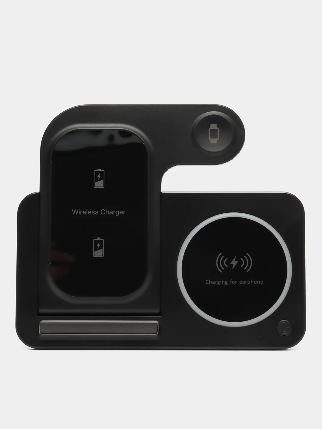 Черный беспроводная зарядка 3 в 1, для iPhone, iWatch, AirPods, Android