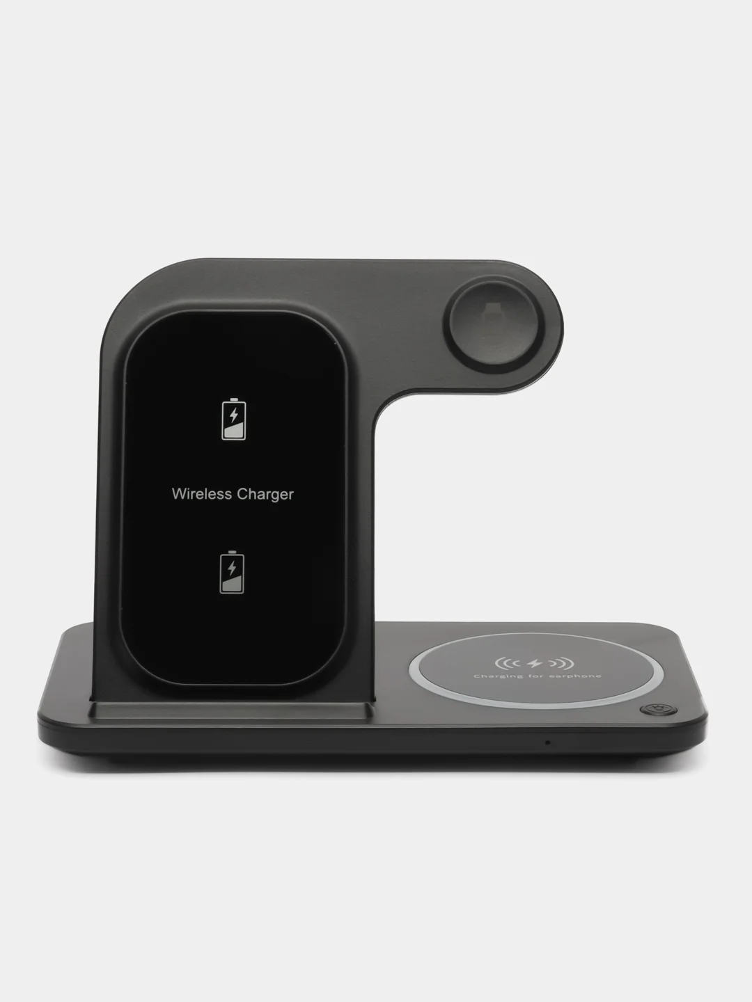 Черный беспроводная зарядка 3 в 1, для iPhone, iWatch, AirPods, Android