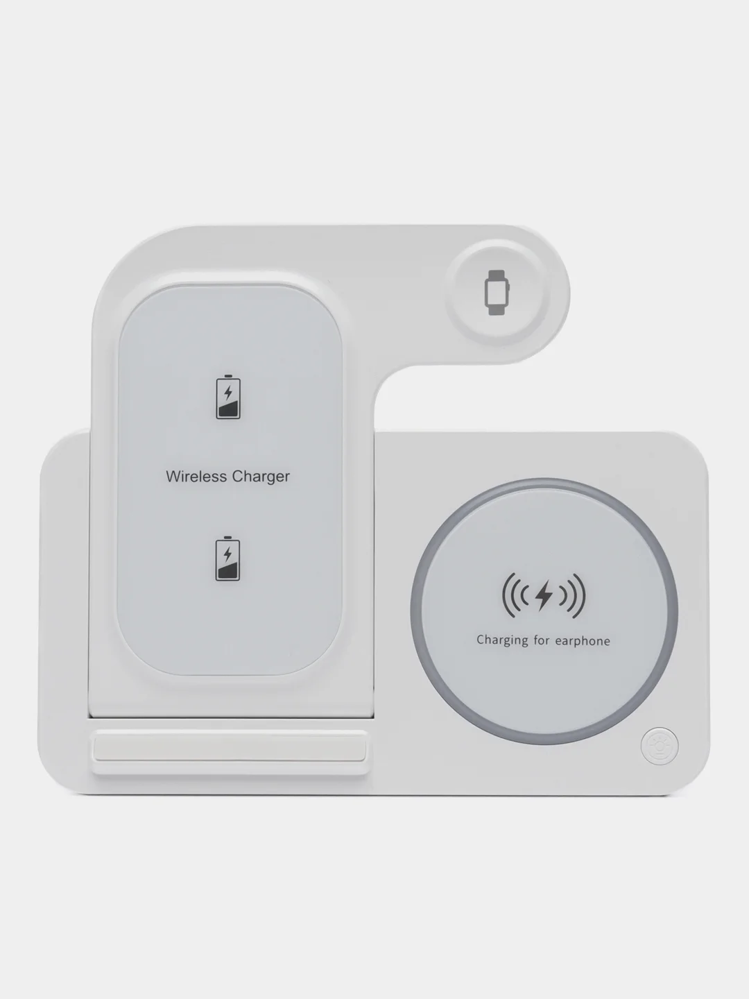 Белый беспроводная зарядка 3 в 1, для iPhone, iWatch, AirPods, Android