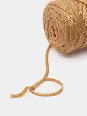Зелёный хаки шнур Caramel Dolce плоский, 4 мм, 100 м, для вязания и макраме