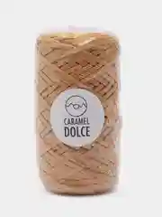 Зелёный хаки шнур Caramel Dolce плоский, 4 мм, 100 м, для вязания и макраме