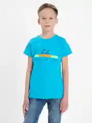 Синий футболка для мальчиков