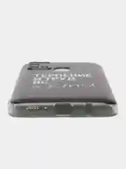 Светло-синий силиконовый чехол на Samsung Galaxy M31 / Самсунг M31 с рисунком, защита камеры