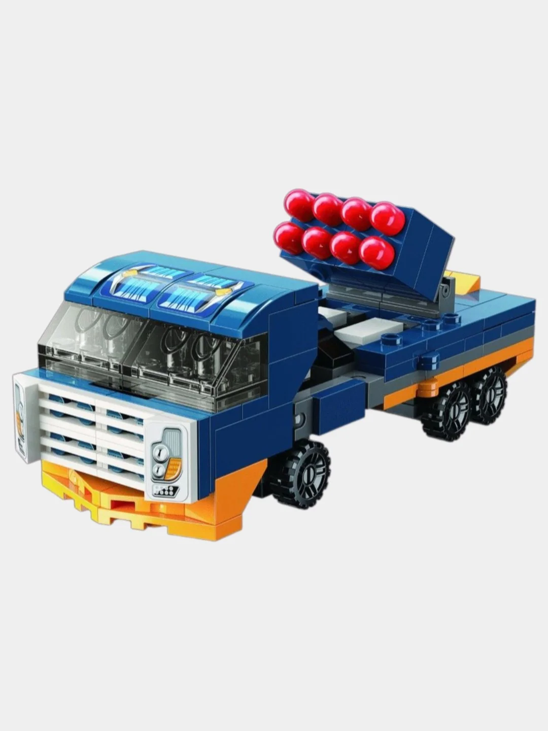Синий конструктор Qman 3305 трансформер 2в1 Робот-машина