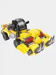 Желтый конструктор Qman 3305 трансформер 2в1 Робот-машина