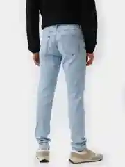Голубой джинсы UNIQLO ультраэластичные 29/L34 голубые