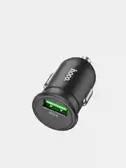 Черный автомобильное зарядное устройство Hoco Z43, 1 x USB, 18W, черный